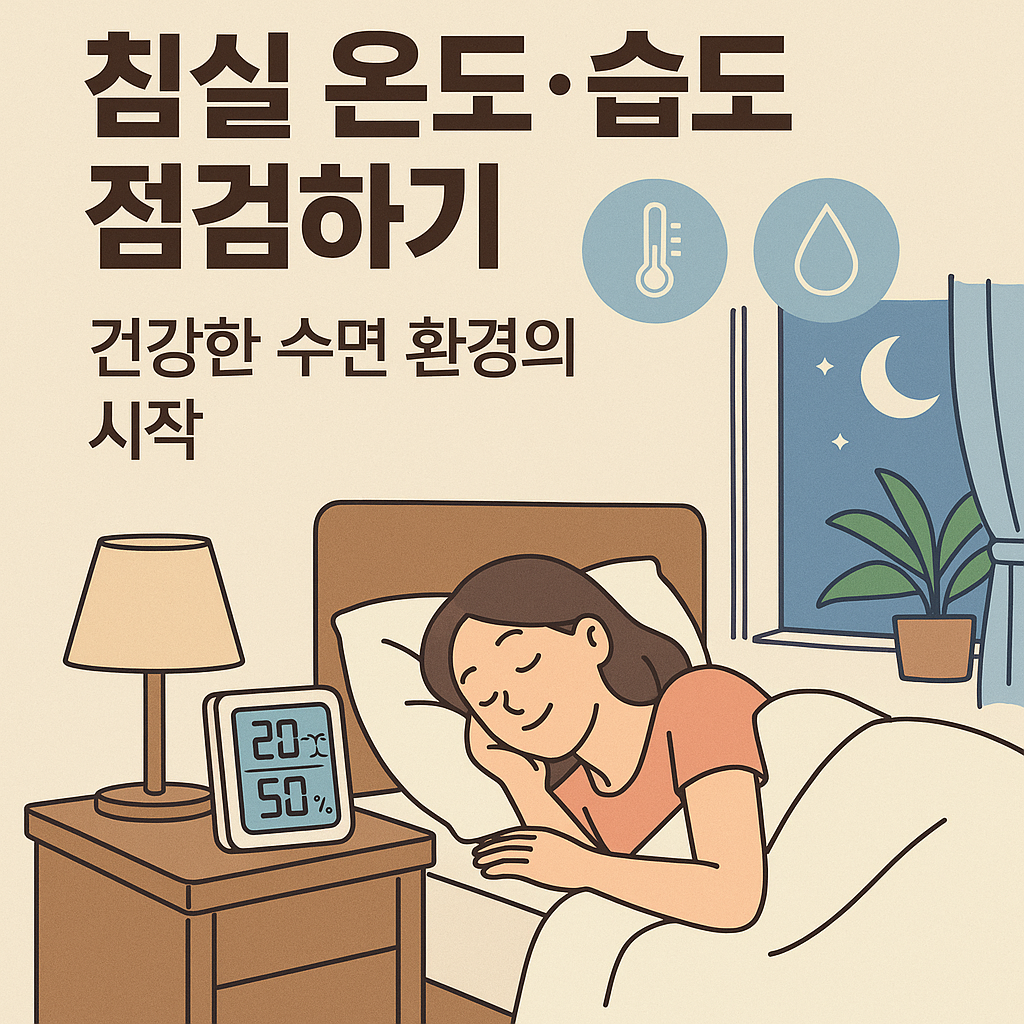 침실 온도·습도 점검하기, 건강한 수면 환경의 시작