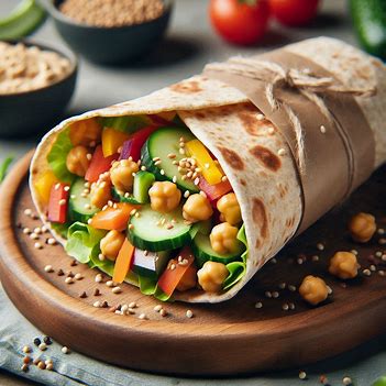 병아리콩 샐러드 랩