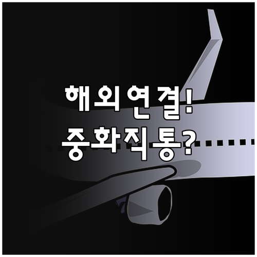 해외에서 바로 연결하는 중화항공 지역..