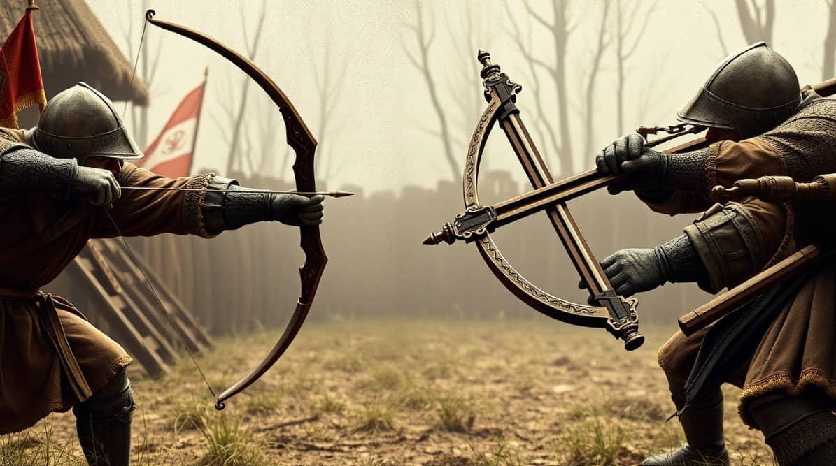 활과 석궁의 대결, 중세 원거리 무기의 진화