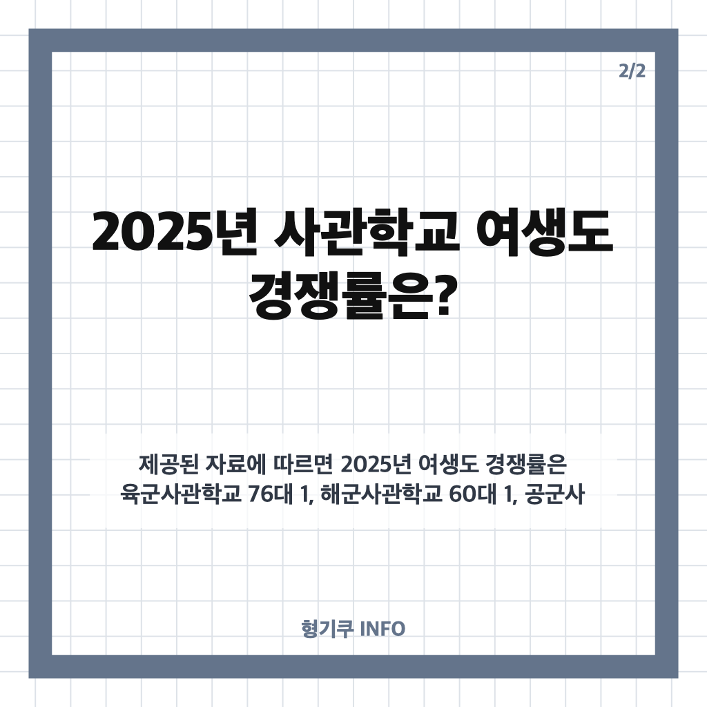 여군 지원 증가, 장교 지원자 3년 새 82% 늘어&hellip;사관학교 경쟁률은? 카드뉴스 3