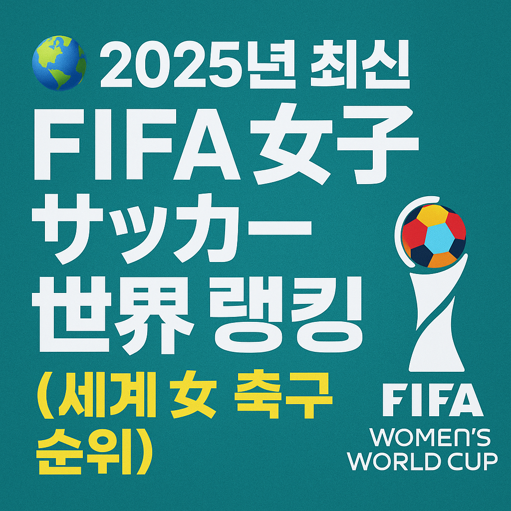 2025년 최신 FIFA 여자 축구 시계 랭킹 총정리