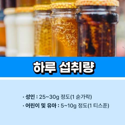 토종벌꿀 하루 섭취량
