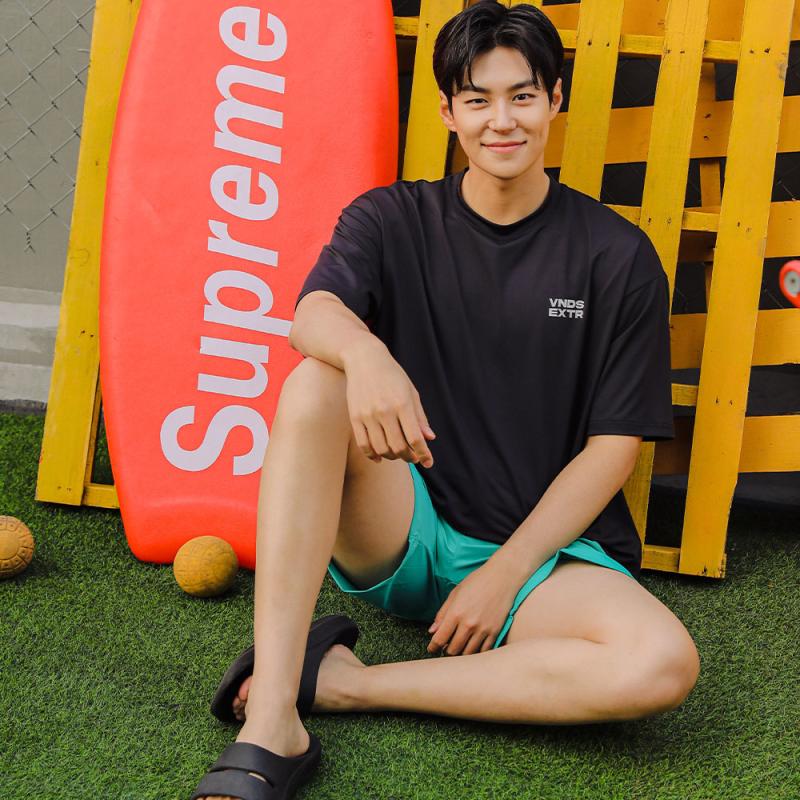 벤디스 남자 래쉬가드 반팔 긴팔 오버핏 수영복 상의 비치웨어 세트