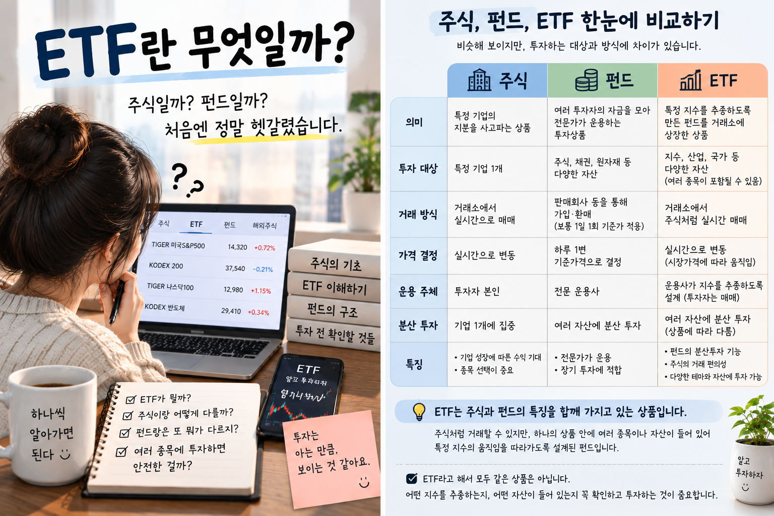 주식과 펀드의 차이부터 이해해보기