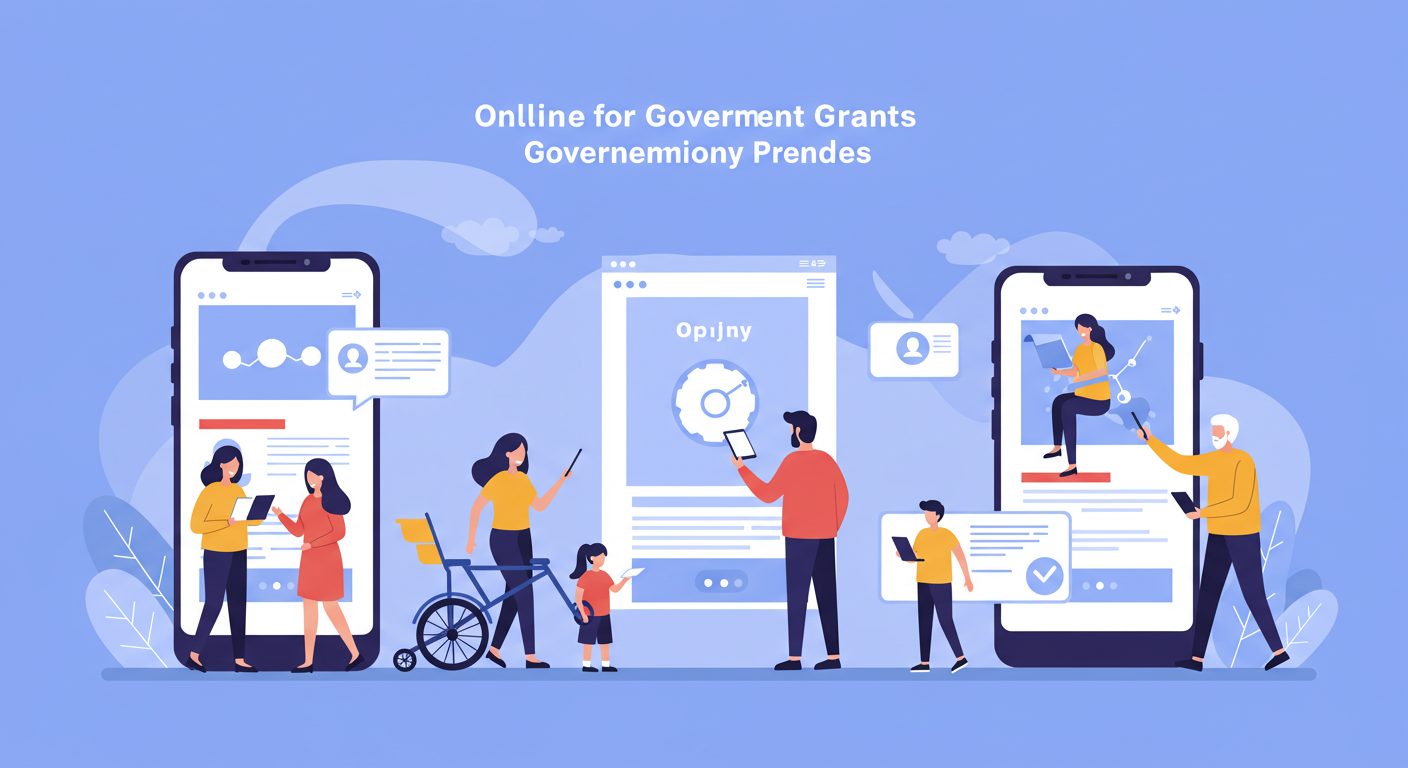 온라인 신청 지원금 제도 관련 이미지