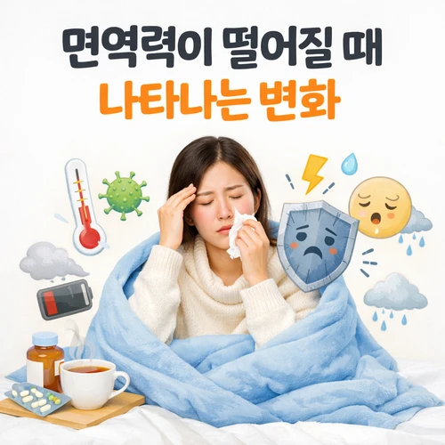 면역력이 떨어질 때 나타나는 변화와 관리 기준