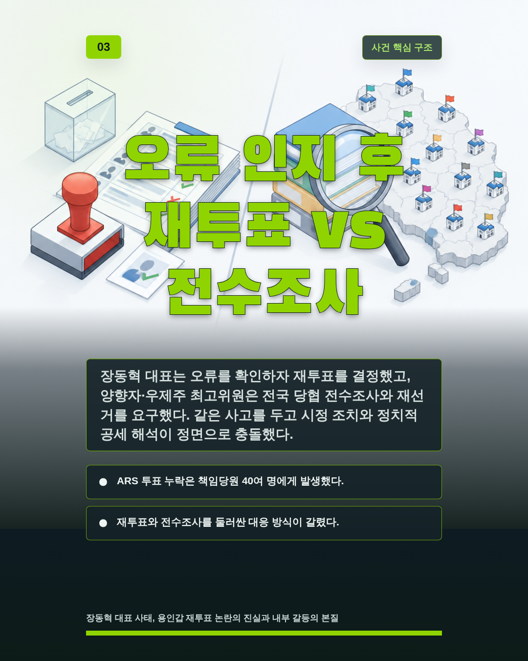 오류 인지 후 재투표 vs 전수조사