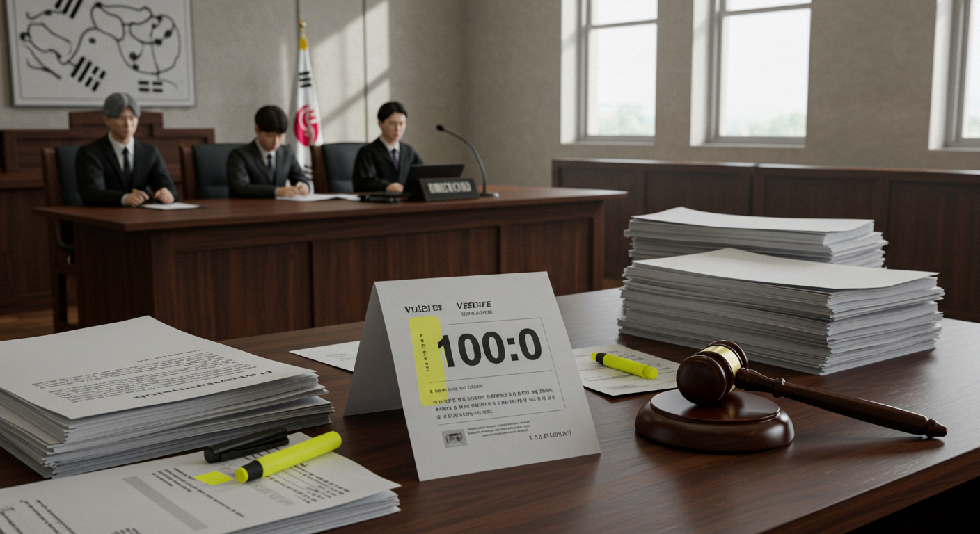 교통사고, 일부승소