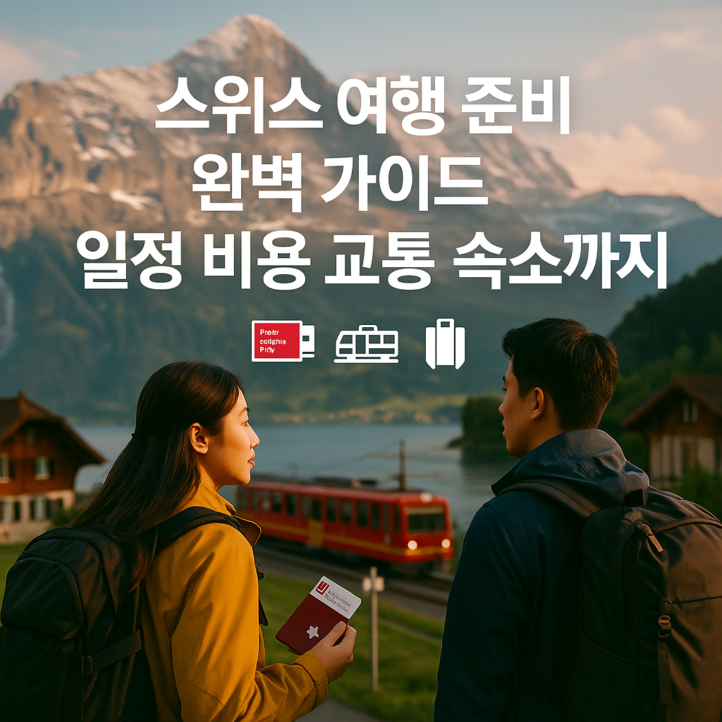 스위스 여행 준비 완벽 가이드 일정 비용 교통 숙소까지 총정리