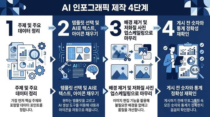 ai 인포그래픽 제작 4단계