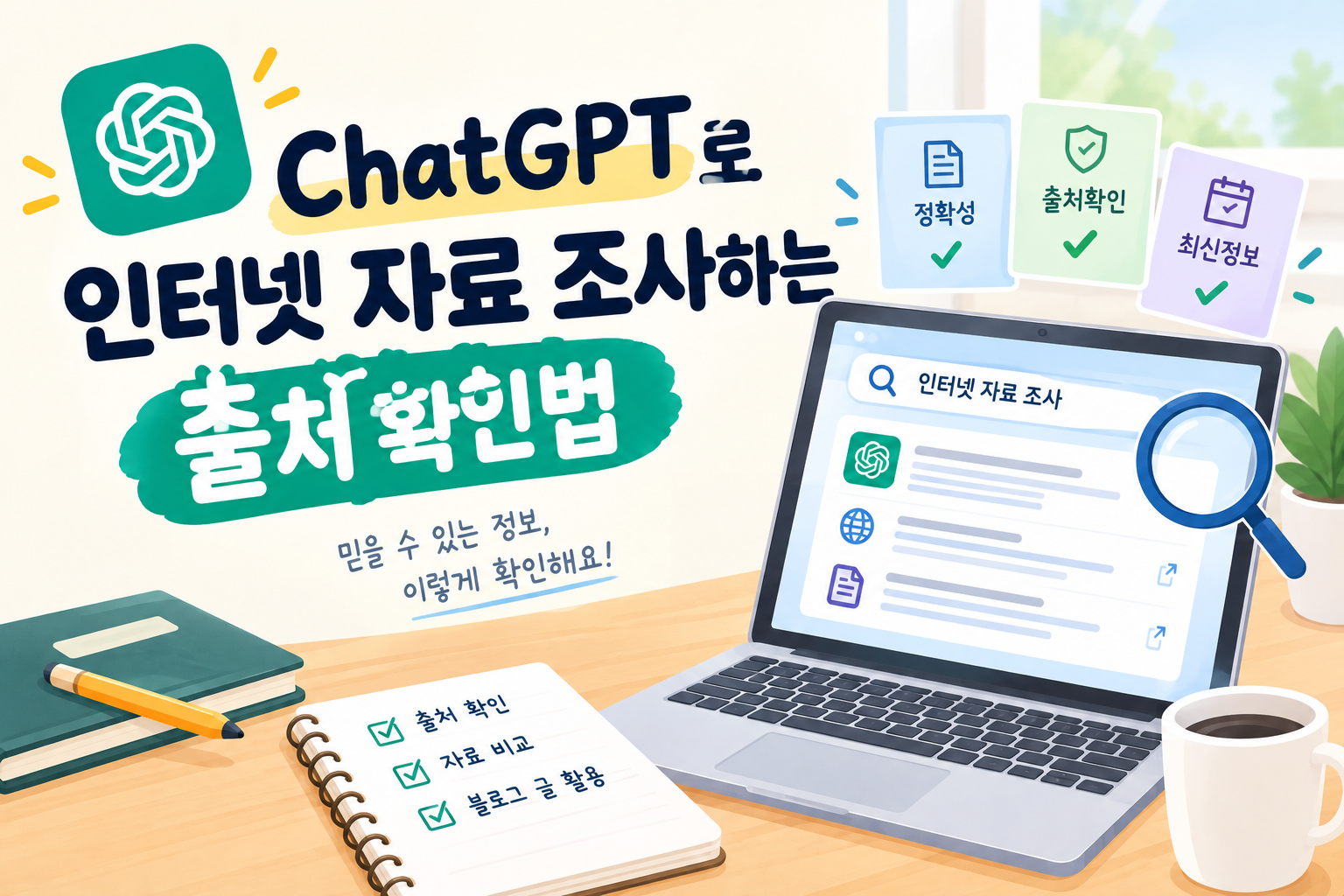 ChatGPT로 인터넷 자료 조사하는 방법과 출처 확인법
