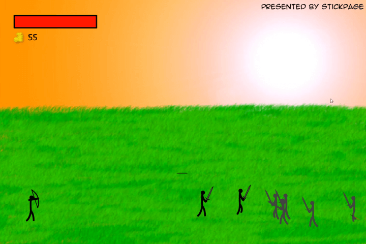 주몽-활쏘기-플래시게임-플레이-적에게-화살을-조준하여-쏘는-화면