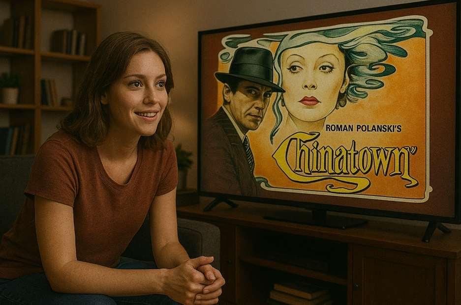 영화 차이나타운 보는 사진