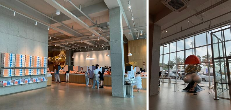 1층 내부 전체 및 조형물