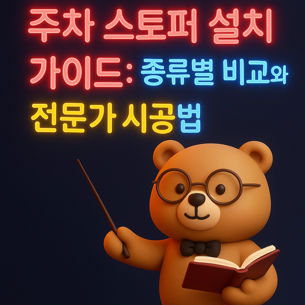 주차 스토퍼 설치 가이드 종류별 비교와 전문가 시공법