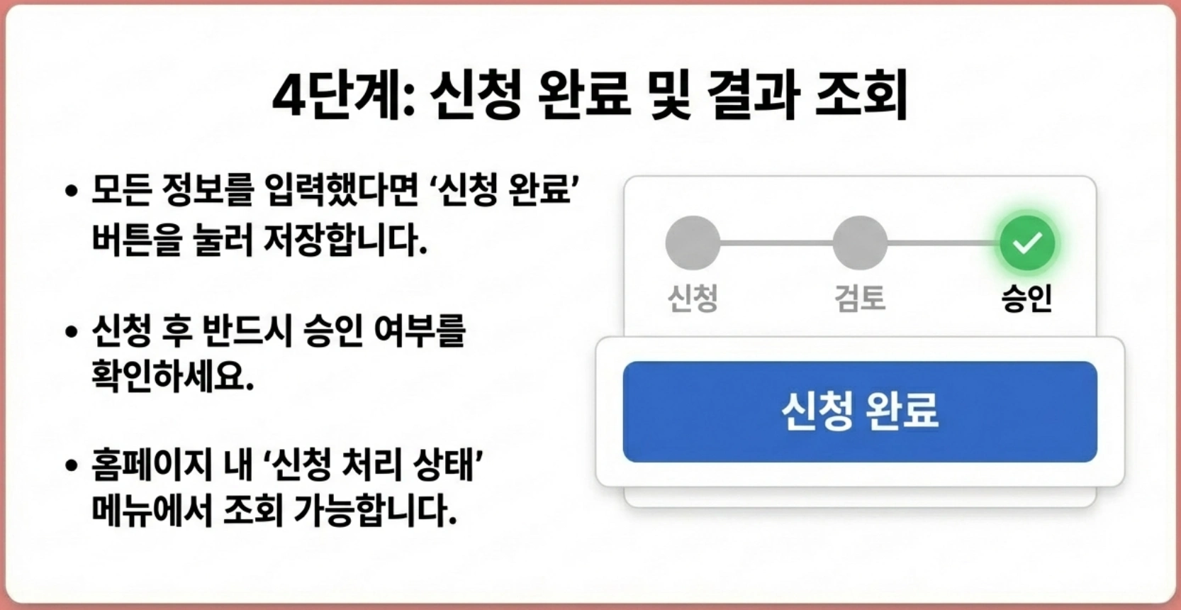 소상공인 경영안정바우처 신청절차 안내 신청완료