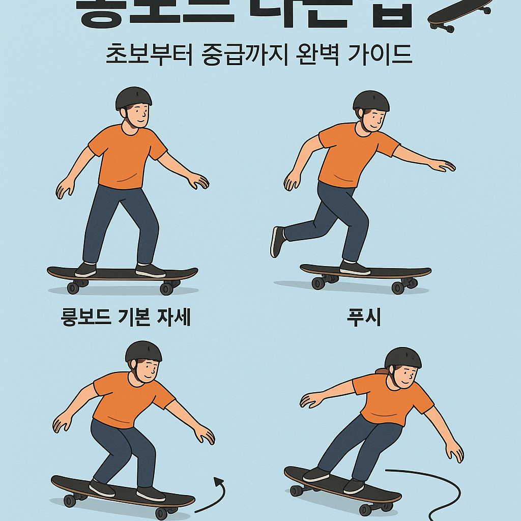롱보드 타는 법