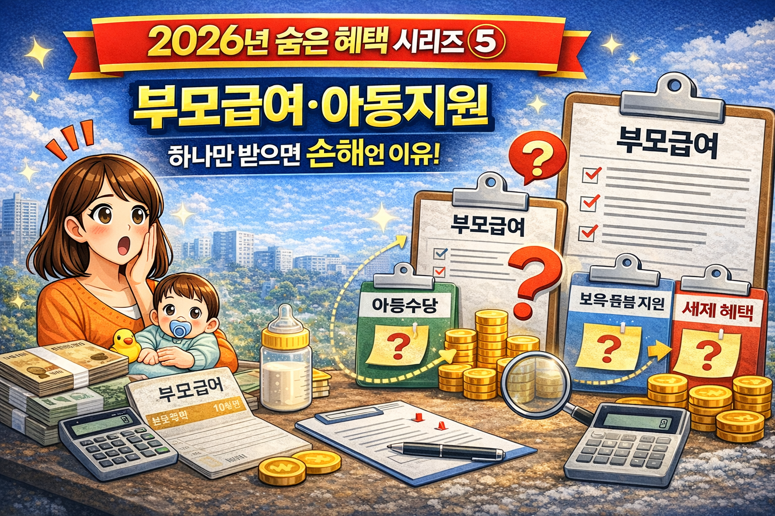 2026년 부모급여, 아동수당 하나만 받으면 손해인 이유
