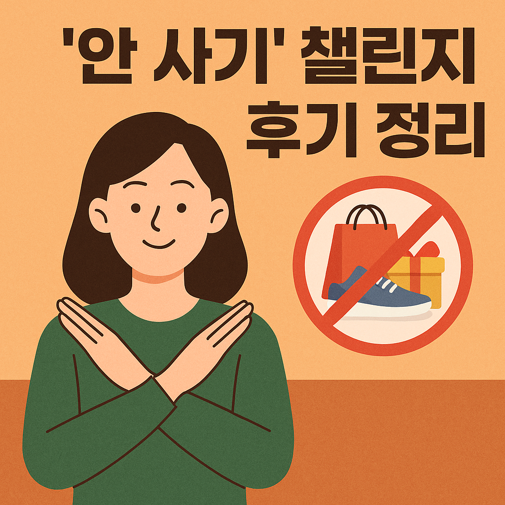 안 사기 챌린지 후기 정리