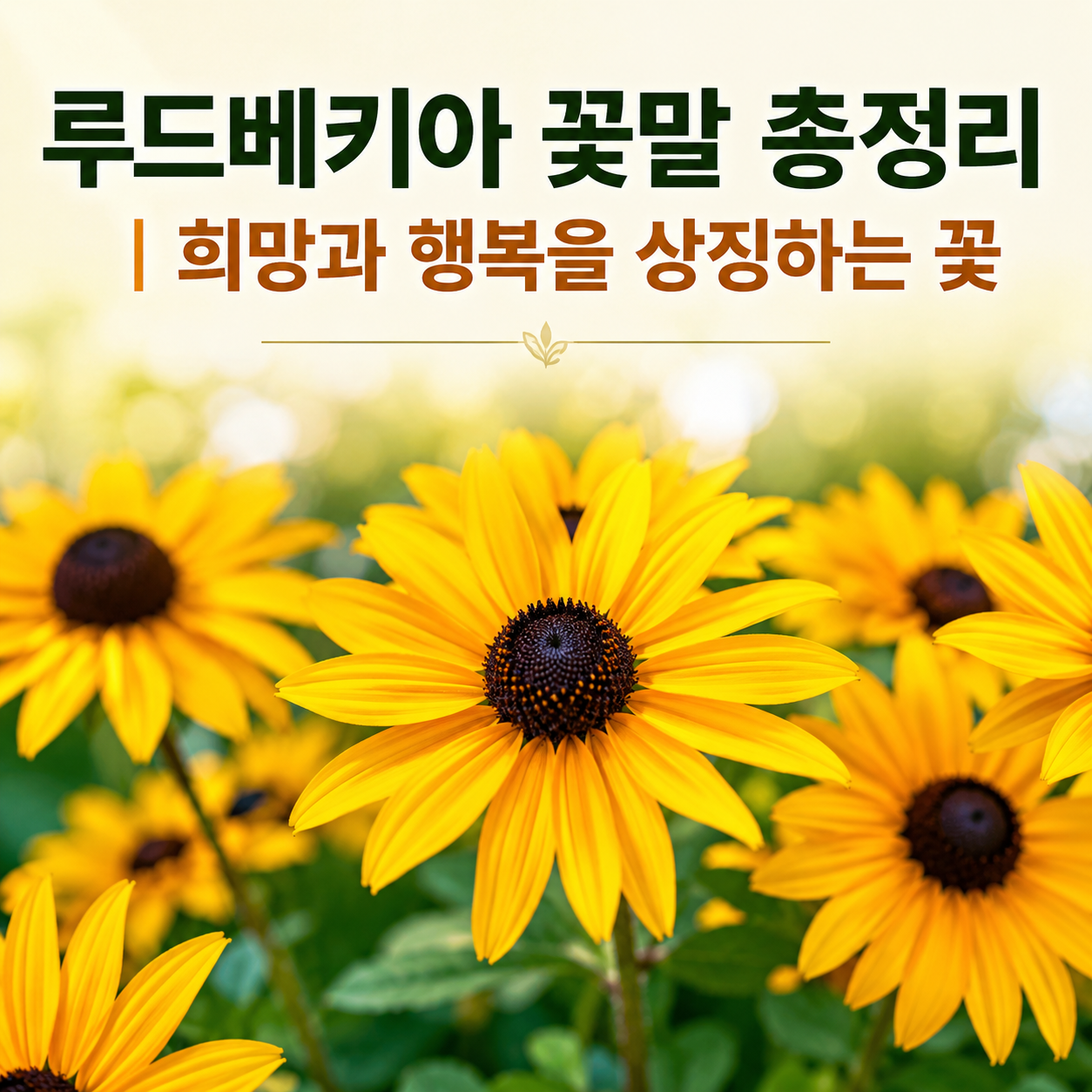 루드베키아 꽃말
