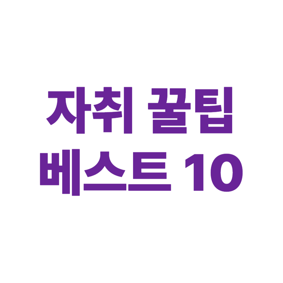 자취 꿀팁 베스트 10 – 정리편 총정리판