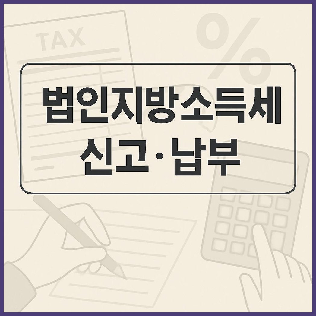 법인지방소득세 납부 안내
