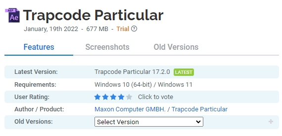Trapcode-Particular
