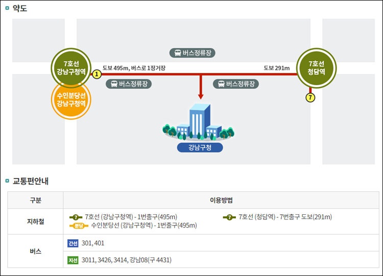 강남구청-주차장