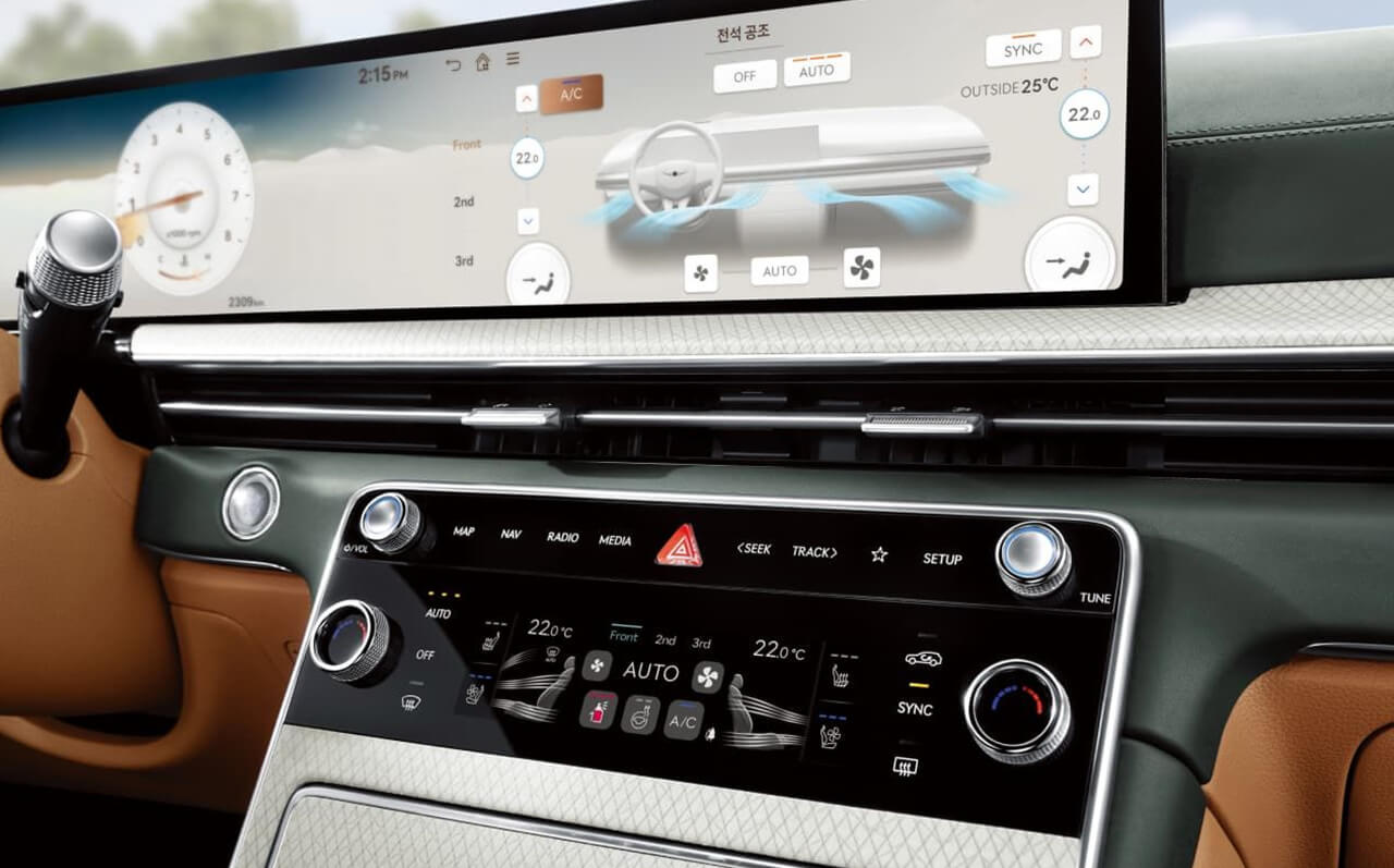 GV80 실내 인테리어