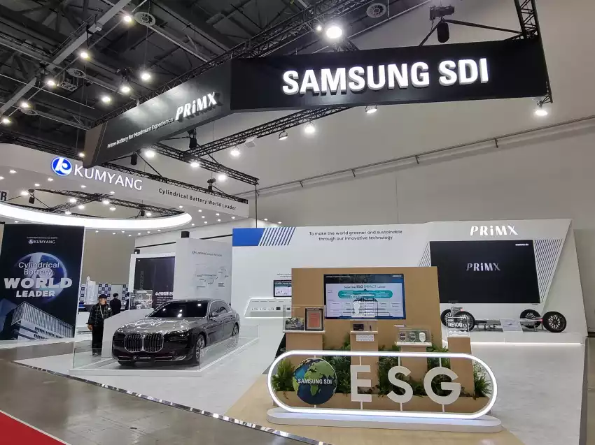 삼성 SDI 부스입니다.