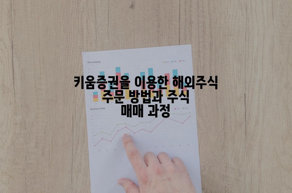 키움증권을 이용한 해외주식 주문 방법과 주식 매매 과정