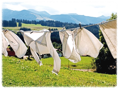 빨래 너는 순간의 바람 결에서 느껴지는 감정