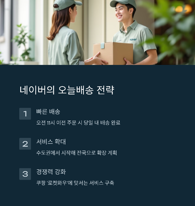네이버, 오늘배송 서비스 강화