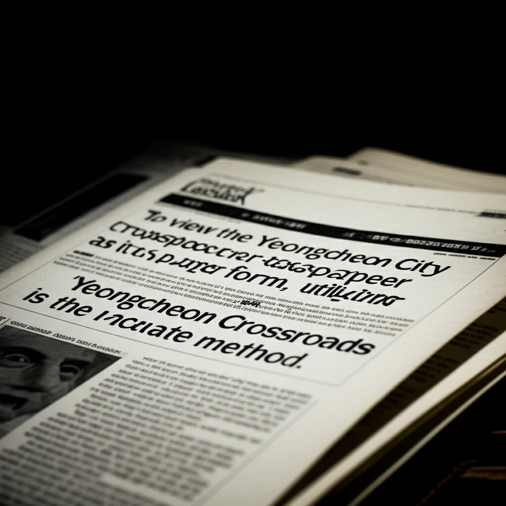 영천 교차로 신문 그대로보기 일자리 ..