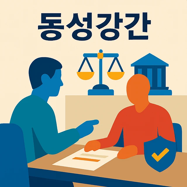 성폭력법, 동성강간