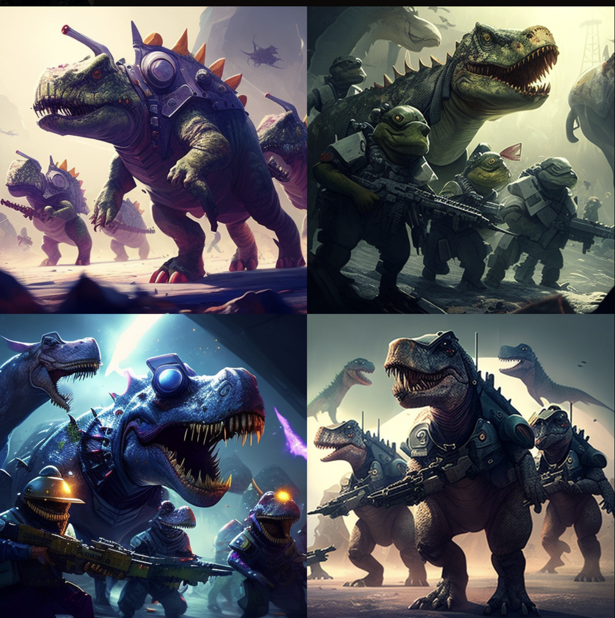 미드저니로생성된공룔부대