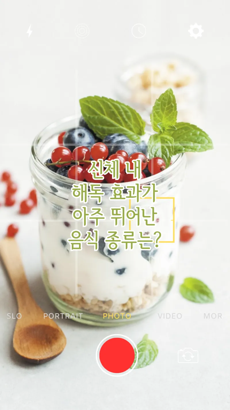 신체 내 해독 음식 종류