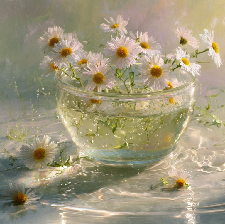 캐모마일 워터 &ndash; 피부와 마음을 부드럽게 감싸는 자연의 진정수