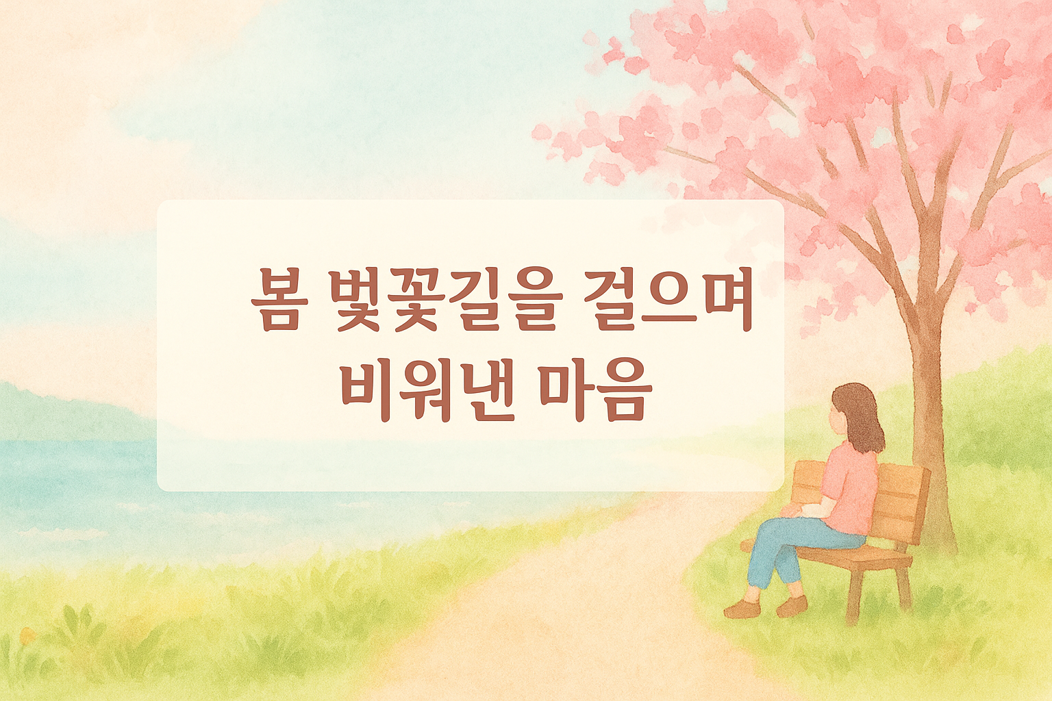 벚꽃길을 걷는 마음의 여유