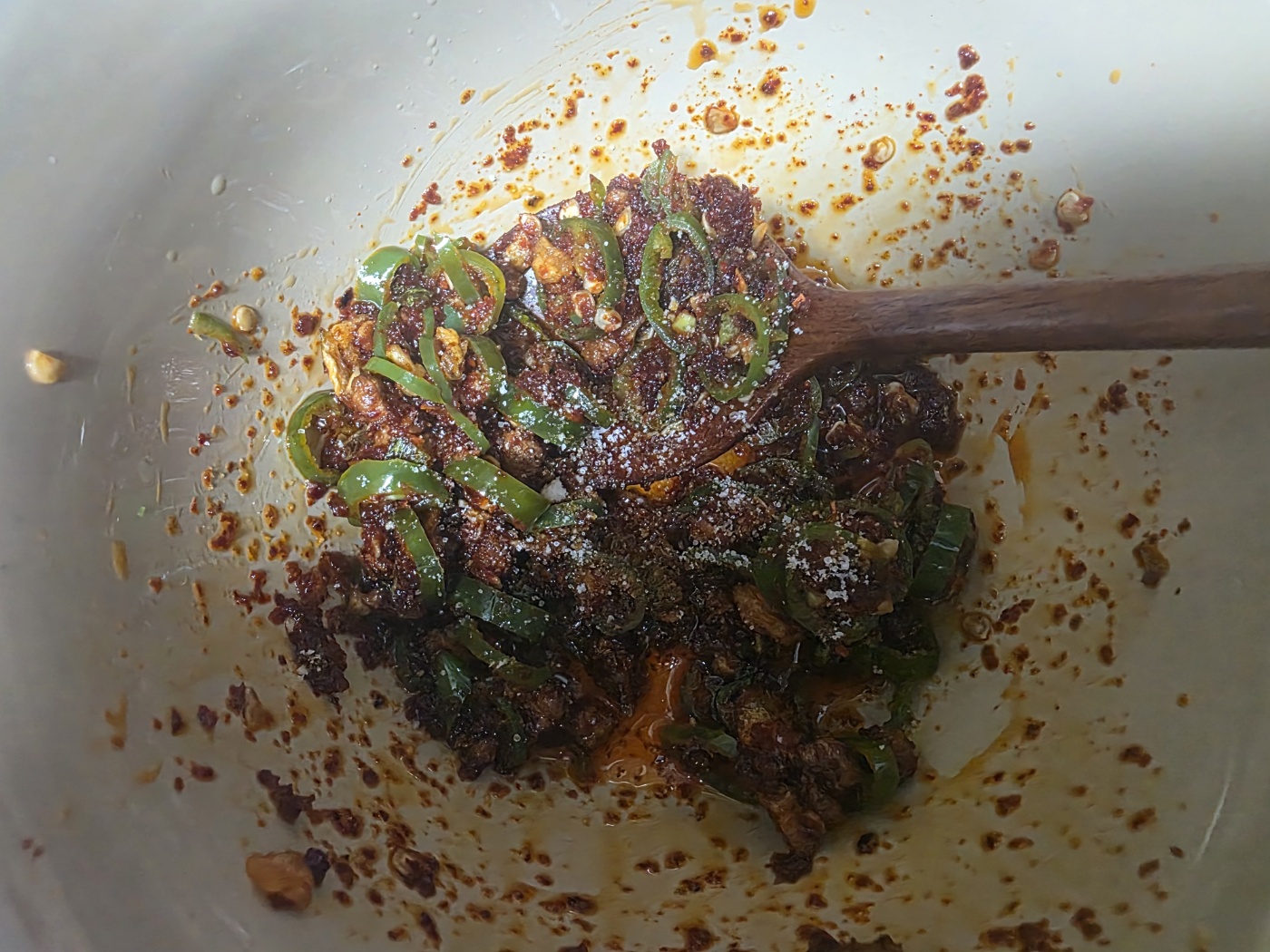 고추기름 베이스 간 맞추기