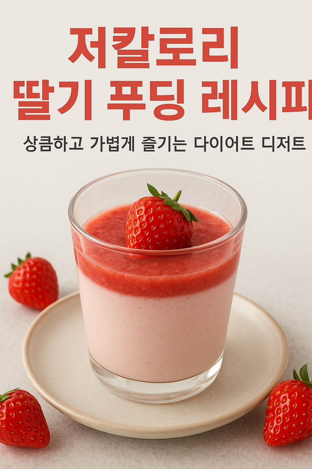 딸기 푸딩