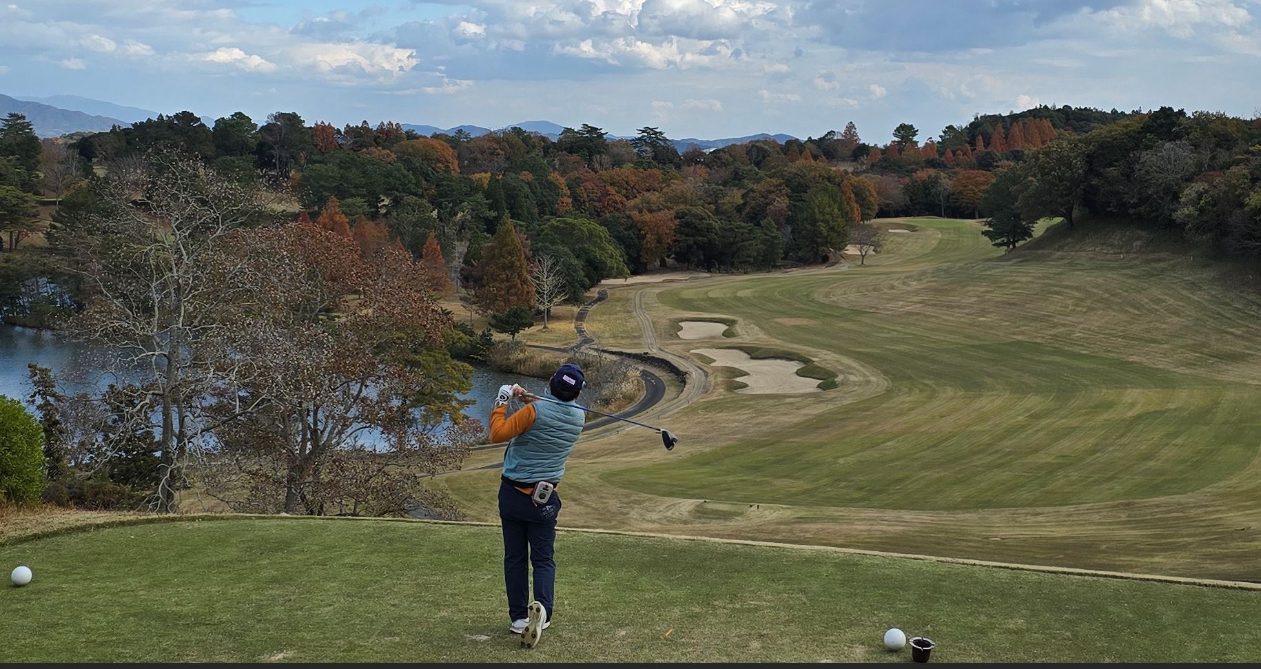 클럽72 만넨이케 15번홀 파5 티샷, 레이크뷰
