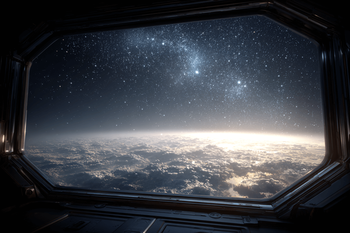 우주선-창문으로-보이는-행성