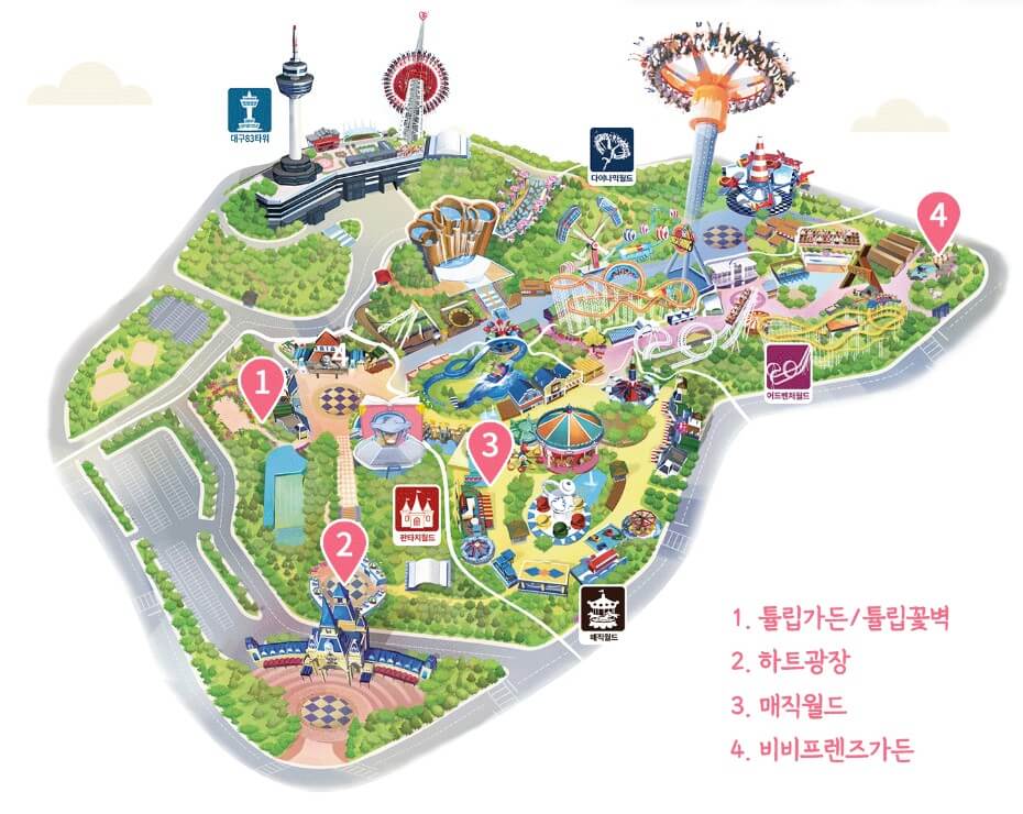 2025 대구 이월드 '튤립 트래블' 축제! : 네덜란드 감성 그대로 즐기는 봄 꽃 축제!