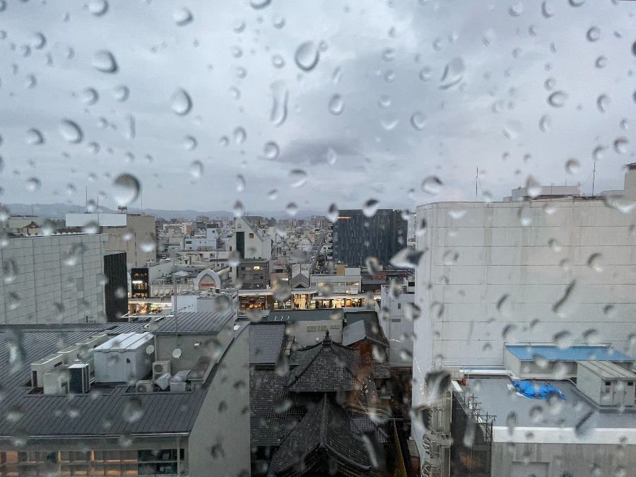 미츠이 가든 호텔에서 바라다 본 교토시내 전경