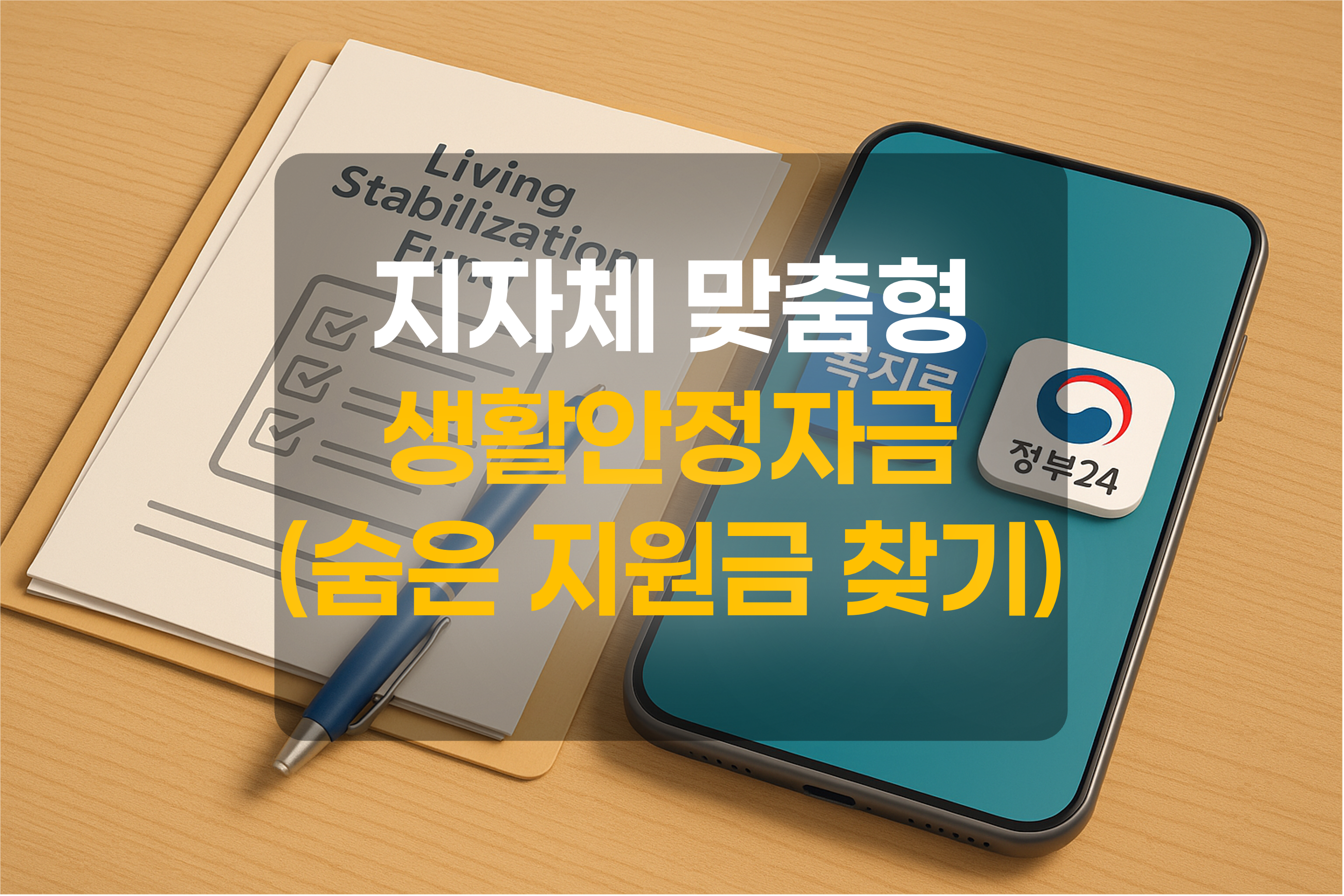 생활안정자금을 표현한 그림