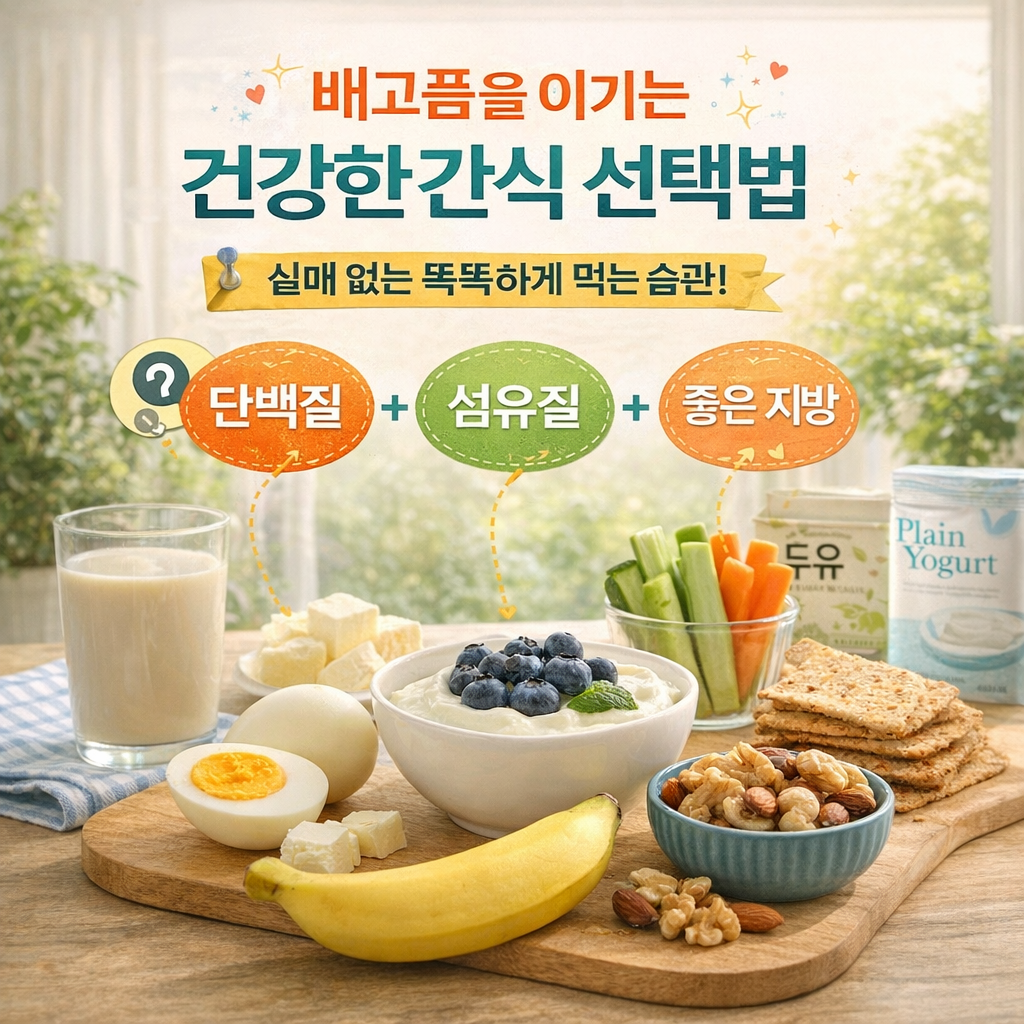 배고픔을 이기는 건강한 간식 선택법과 실패 없는 습관 설계