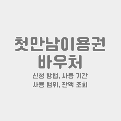 첫만남이용권 바우처 썸네일