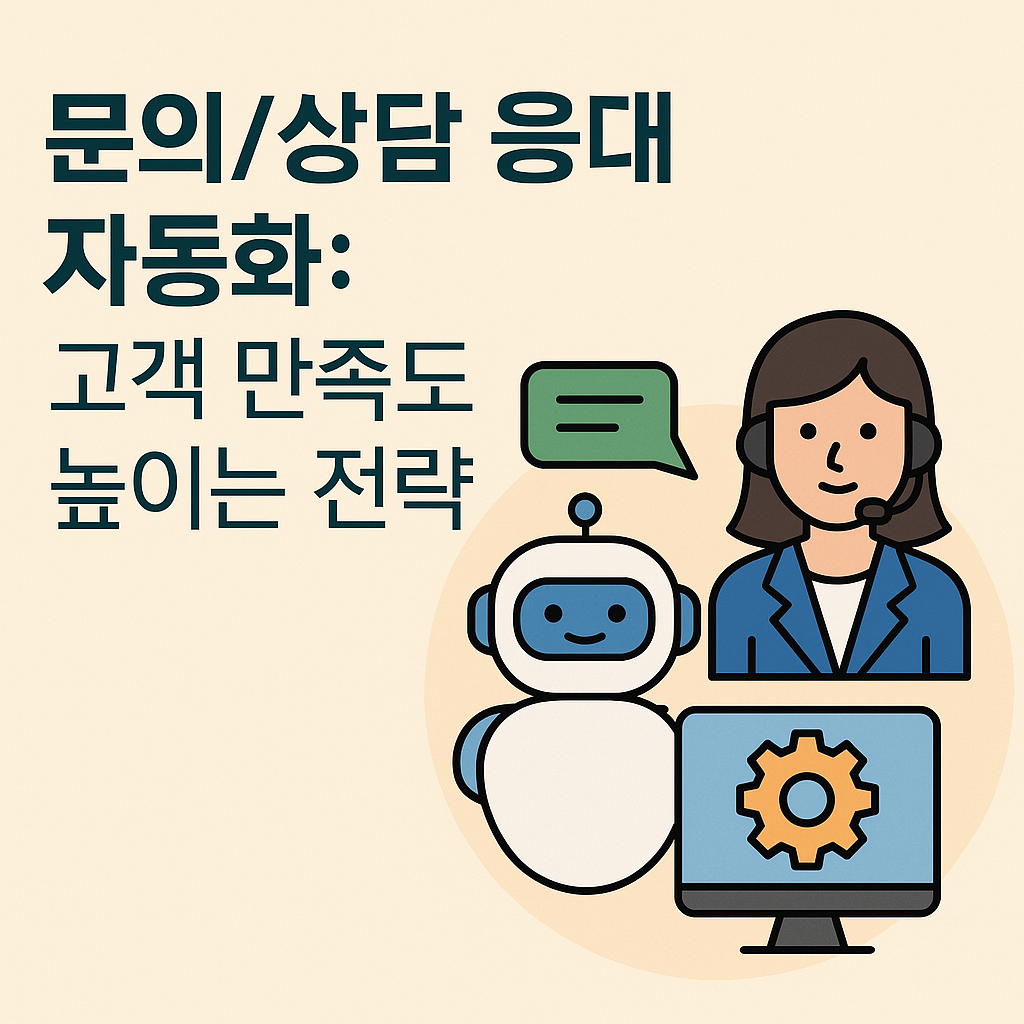 문의/상담 응대 자동화: 고객 만족도 높이는 전략